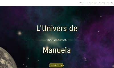 Site d’astrologie, guidances… L’Univers de Manuela, développé avec le CDM WordPress.